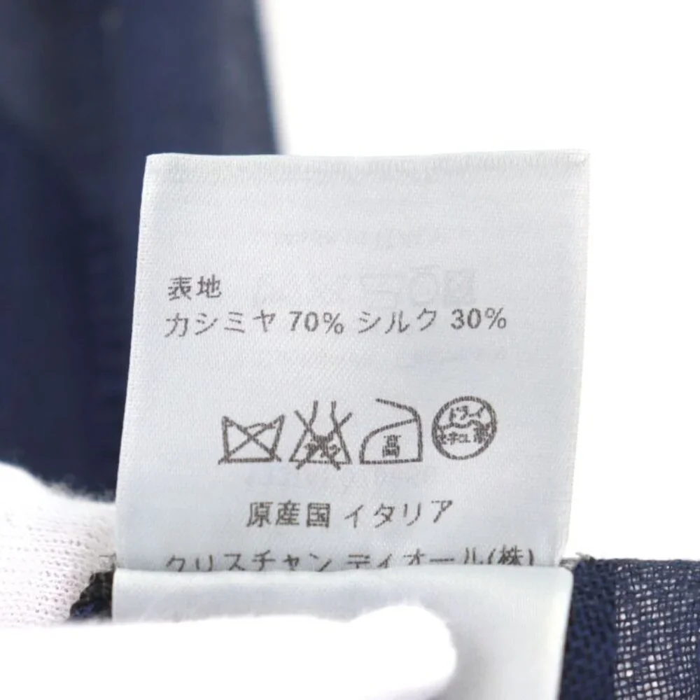 Dior Homme 133 Cashmere Silk Logo Embroidery Checked Scarf
